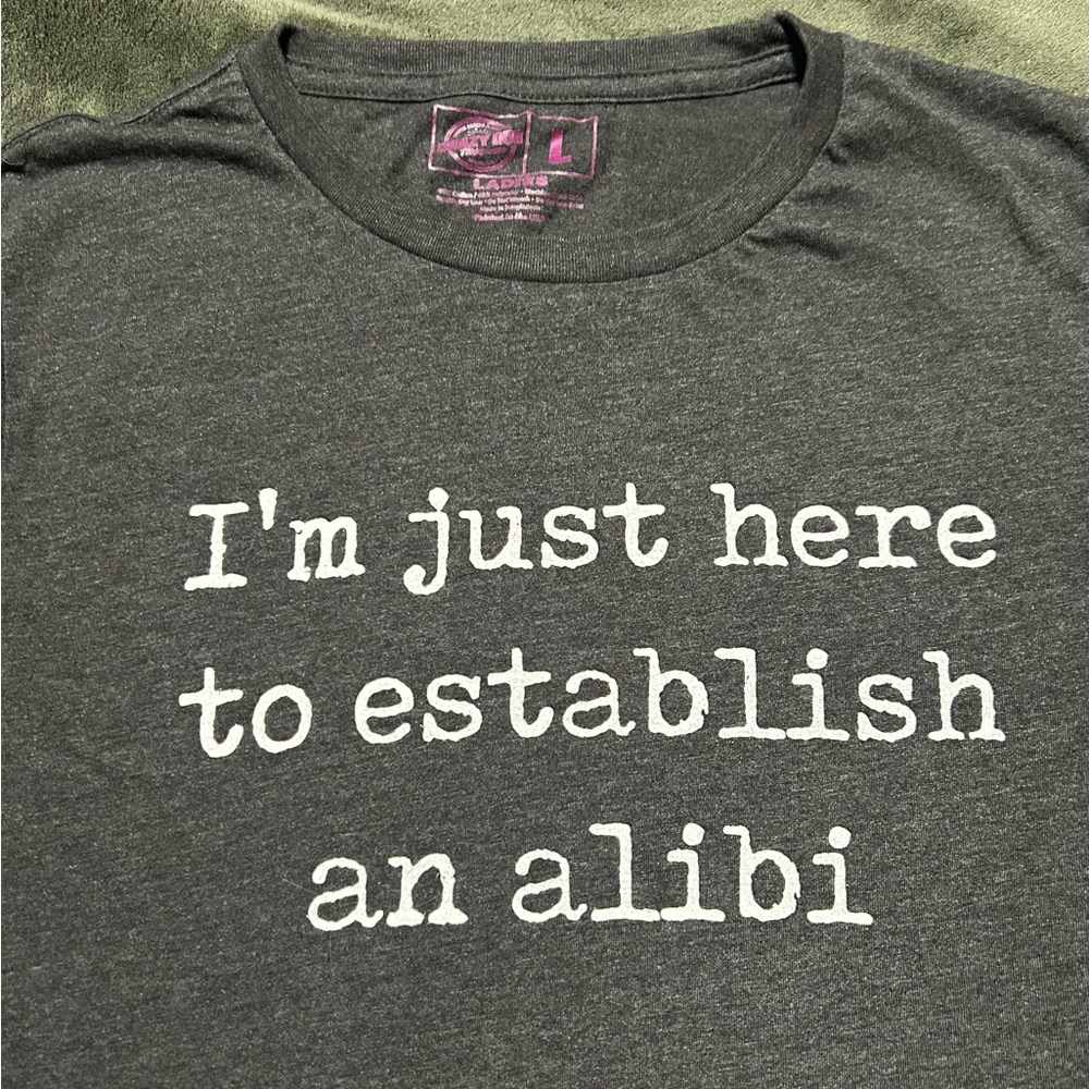 Gray Graphic Women's Top